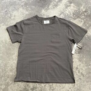 Passport Cotton blend gray chest pocket T shirt Short‎ Sleeve size XL New